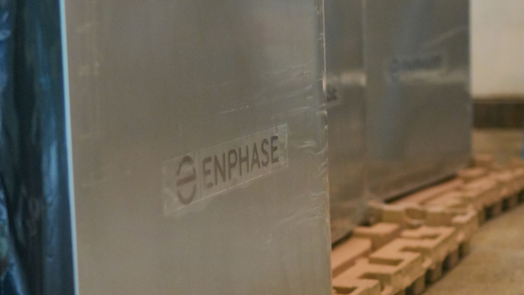 Close-up of the new Enphase IQ Battery 10C in packaging, captured just before installation. Green Power Energy is among the first to deploy this next-gen solar storage solution in New Jersey.